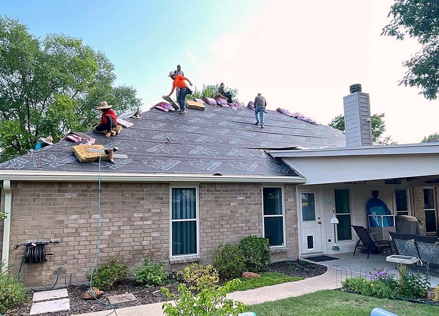 Honey Bees Roofing at work in Burleson and the Surrounding Areas