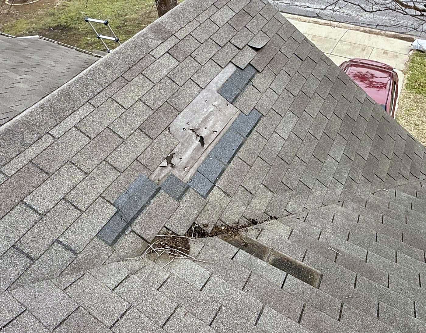 Honey Bees Roofing crew at work