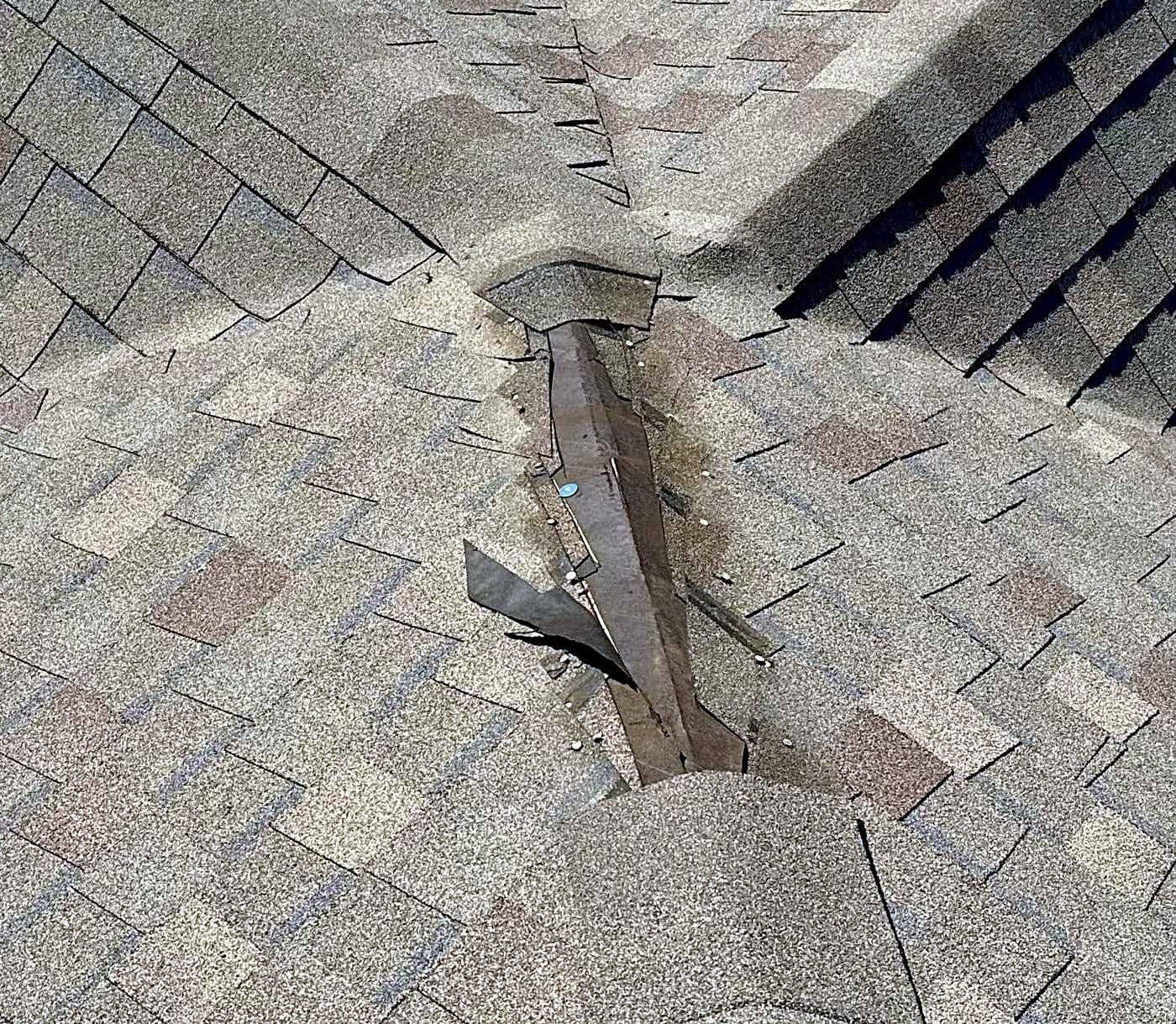Honey Bees Roofing crew at work